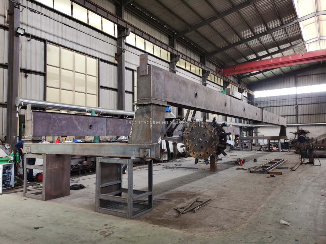 150-400m3/H ظرفیت زباله های آلی کمپوست ماشین چرخ ترنر