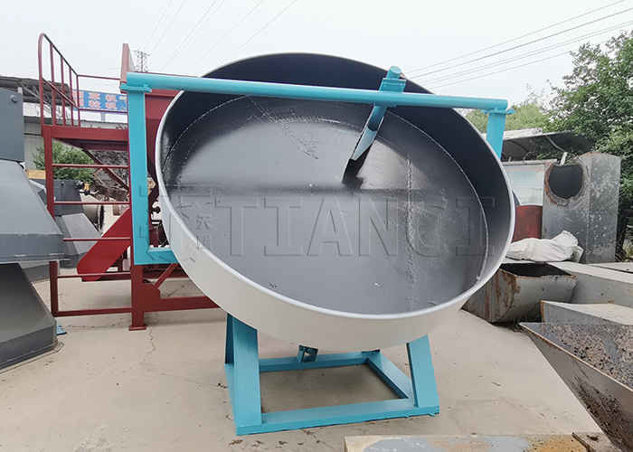 پودر آهن به دانه ها ماشین دیسک آلی کود دانه گیر 0.5-6T / H