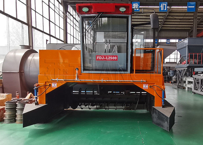 ماشین تخمیر کود ارگانیک کمپوست نوع خزنده برای تجزیه هوازی توده خاک