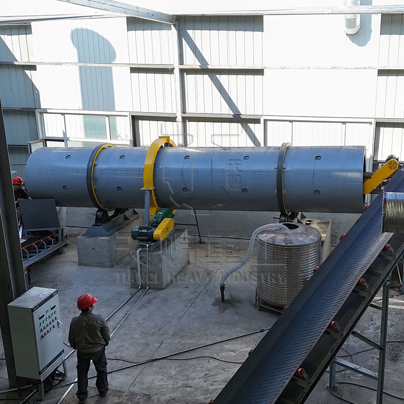 اسپری آب اضافه کردن نوع طبل Granulator طبل granulator برای آلی مرکب کود طبل granulator خط granulation